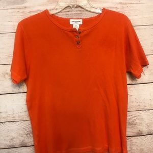 Jones New York Sport Knit Ribbed Top Womens Size S